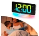 Годинник цифровий VST-888H RGB настільний LED із дзеркальною поверхнею - зображення 3