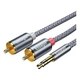 Кабель мультимедійний 3.5mm M to 2xRCA M 1.0m Essager (EYPZJ-MY0H) (345494) - зображення 2