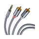 Кабель мультимедійний 3.5mm M to 2xRCA M 1.0m Essager (EYPZJ-MY0H) (345494) - зображення 3