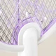 Електрична мухобійка Qualitell Electric Mosquito Swatter M4 УФ лампа від комарів акумуляторна ракетка 2в1 - зображення 3