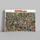Інтер'єрна картина Футурама, Futurama, всі персонажі мультфільму, 60×85 см (id1802) - зображення 1