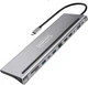 Stacja dokująca Zenwire BYL-2211 USB-C 12in1 Silver (5904507520946) - obraz 1