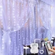 Гирлянда Vicloon 3x3 метра, 300 LED, холодный белый свет, 8 режимов, питание от USB и батареек, с пультом - изображение 1