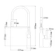 Смеситель для кухни Mixxus Premium PULL 017 GRAPHITE REFL.BLACK графит MI8278 - изображение 8