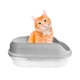 Туалет для кошек с лопаткой Taotaopets 226611 Gray - изображение 2