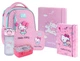 Шкільний набір 6 в 1 Kite Education Hello Kitty SET_HK26-555S-1 (рюкзак, пенал, папка для праці, ланчбокс з наповненням, пляшка, папка для зошитів) - зображення 1
