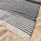Покрывало подстилка на пляж пикник Breeze Anthracite пляжный плед коврик мягкий для пляжа моря пикника большой для двоих 170х200 см хлопок - изображение 5