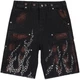 Шорти Джинсові Baggy HELLSTAR Denim Logo Black Glitter XL - зображення 1