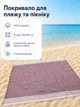 Пляжное покрывало большое пляжный плед Breeze Burgundy мягкая пляжная подстилка одеяло для пляжа 170 * 200 см хлопок - изображение 2