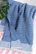 Покрывало подстилка на пляж пикник Breeze Blue пляжный плед мягкий для пляжа моря пикника большой 170х200 см хлопок - изображение 4