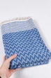 Покрывало подстилка на пляж пикник Breeze Blue пляжный плед мягкий для пляжа моря пикника большой 170х200 см хлопок - изображение 6