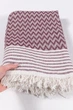 Пляжное покрывало большое пляжный плед Breeze Burgundy мягкая пляжная подстилка одеяло для пляжа 170 * 200 см хлопок - изображение 8