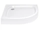 Душевой бокс Lidz Tani SB100x100.SAT.LOW.GR, низкий, стекло тонированное 4 мм + стенки (LTSB100100SATLOWGR) - изображение 9