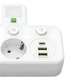 Сетевой адаптер 8625UL с ночником, 4 розетки + USB + Type-C (17559/MG) Белый - изображение 4