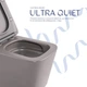 Унитаз подвесной Qtap Tern Ultra Quiet, Stone grey, с сиденьем Slim Duroplast / Soft-close / Quick Release QTTER26SG49000 - изображение 4