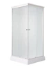 Душевой бокс Lidz Kubis SB90x90.SAT.LOW.FR, низкий, стекло Frost 4 мм + стенки (LKSB9090SATLOWFR) - изображение 1