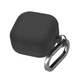 Силиконовый чехол для наушников Samsung Galaxy Buds 4/Buds 4 Pro, Hang Case, черный, ультратонкий защитный кейс толщиной 2 мм, защита от царапин, пыли и ударов, компактный, с карабином для крепления, ArmorStandart (ARM90918) - изображение 1