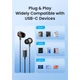 Наушники Vention Echo Lite USB-C In-Ear Wired Black (GBBBAV) - изображение 6