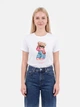 Футболка хлопковая женская ONLY 15375338 M Bright White/Beary fabulous (5715869752759) - изображение 1