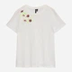 Футболка хлопковая женская Vero Moda 10343530 M Snow White/Multi Flowers (5715831097772) - изображение 3