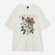 Футболка хлопковая оверсайз женская Vero Moda 10347620 S Snow White/Flower (5715872806500) - изображение 3