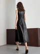 Платье из эко-замши Shein sz25071169502961622 L черное (100009998) - изображение 2