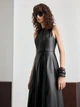 Платье из эко-замши Shein sz25071169502961622 L черное (100009998) - изображение 5