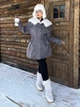 Парка Shein sz2406133200047006 0XL сіра (100009850) - зображення 1