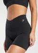 Спортивные велосипедки Gymshark b8a6kc62 XL черные (100010709) - изображение 1