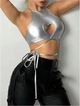 Топ Shein sz2312089677924209 S серебристый (100010029) - изображение 2