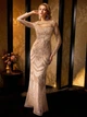 Весільне плаття Shein sz25060334766151419 L бежеве (100010051) - зображення 4