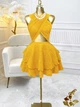 Платье мини Shein sz25042116522632955 S оранжевое (100009993) - изображение 3