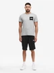 Комплект чоловічий футболка+шорти Lonsdale BUSTON 117896-1538 L Marl Grey/Black/White (4070376000825) - изображение 2