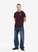 Футболка чоловіча Lonsdale SHILDON 117859-2016 XL Oxblood/Ecru/Navy (4255581598446) - изображение 3