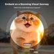 Проектор портативный Lisowod 1080P с WiFi 6, Bluetooth 5.2 и поворотной подставкой 360° - изображение 2