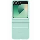 Кожаный чехол Leather Case (AAA) для Samsung Galaxy Z Flip6 Turquoise Без бренда - изображение 1