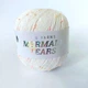 Пряжа бавовна з намистинками Pru Yarns Mermaid Tears.Білиий - изображение 2