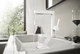 Змішувач hansgrohe Finoris 76063700 з висувним душем, 2 типи струменя та зливним гарнітуром push-open, білий матовий - изображение 10