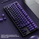 Набір кейкапів PBT Purple Gradient (130+) / Side-engraved / фіолетовий OEM-комплект для ANSI / ISO клавіатур - зображення 5