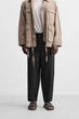 Штани Zara 100% льон чорний 5070/112/800 XL - изображение 2