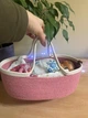 Люлька для кукол DOL21 ручной роботы Рожева - изображение 2