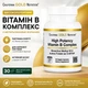 Комплекс витаминов группы B высокой эффективности California Gold Nutrition высокоэффективный комплекс витаминов группы B с тиамина гидрохлоридом ниацином пантотеновой кислотой и инозитолом 30 вегетарианских капсул - изображение 1