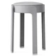 Табурет пластиковый RIAS NA78 с мягким сиденьем для дома 47x33 см Grey (3_08188) - изображение 2