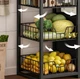 Стеллаж напольный RIAS R-80 с открытыми полками 80×80×30 см Brown (3_08235) - изображение 5