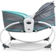 Люлька-баунсер люлька качалка Rocket Bassinet 5 в 1 Серо-голубая 3479 с ремнями безопасности (JDT-0850447) - изображение 2