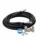 Комплект для прочищення труб RIAS з 3 насадками 10 м Black (3_08206) - зображення 1
