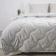 Ковдра велюрова ТЕП VELOUR 150×210 см полуторна зимова 400 г/м² світло-сіра мікрофібра - зображення 1