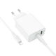 Сітчастий зарядний пристрій з кабелем BOROFONE BA106A Stellar PD20W+QC3.0 Charger Set (C to iP) (EU) White (6941991125324) - зображення 5