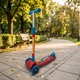 Самокат детский трехколесный для мальчика Bambi Cars LS2216 беговел 3 колесный Тачки с регулировкой руля с подсветкой колес для детей от 3 лет Красный - изображение 1