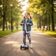 Самокат детский 4-х колесный Bambi SC22071 беговел четырехколесный Русалочка с регулировкой руля 64-78-83 см и подсветкой колес для детей от 3 лет Разноцветный - изображение 3
